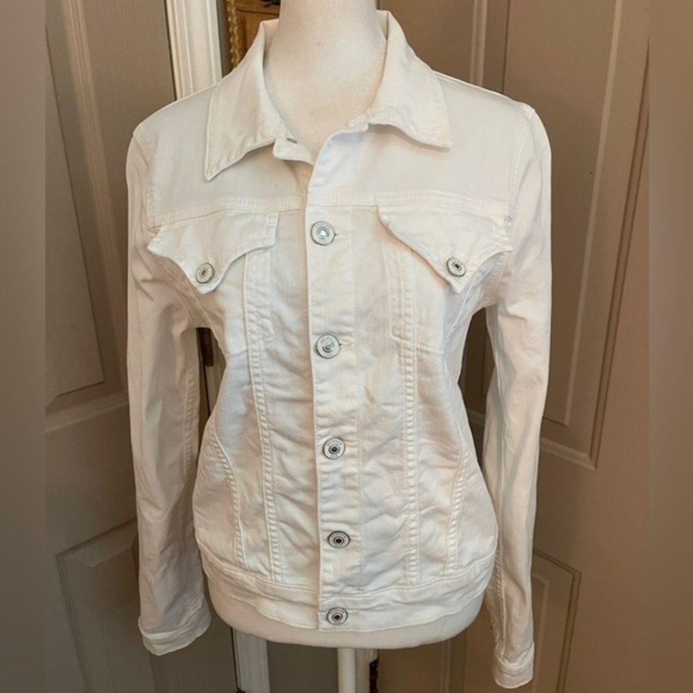 Hudson vintage classic stretch denim trucker style women’s jacket in Size S.​